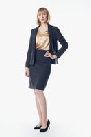 LE REUSSI - Original Wool Dark Grey Blazer