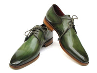 Paul Parkman Men's Green  Derby Shoes  (ID#059-GREEN)