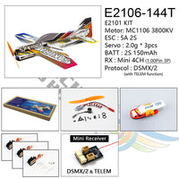 Mini RC Airplane 3D Aerobatic Flying Aircraft EPP/PP Foam Glider Toy Planes Wingspan 451mm DIY Model Aeroplane Unassembled KIT