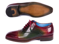 Paul Parkman Men's Captoe Oxfords Multicolor (ID#1744-MLT)