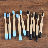 10PC Kids Bamboo Toothbrush Soft Bristles Eco Biodegradable Plastic-Free Oral Care Toothbrush 8 Colors Child Bamboo Toothbrush