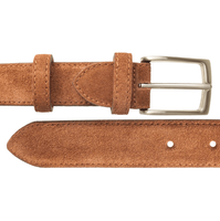 30 Mm Sartorial Suede Belt Camel