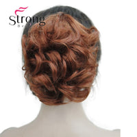 StrongBeauty Short Ponytail Hair Piece Extension Synthetic Hair Wavy Claw Clip in/on Hairpiece COLOUR CHOICES