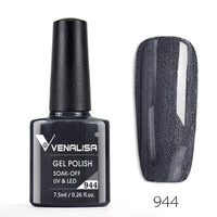 VENALISA - 10 Pcs Nail Gel Polish Full Coverage Beatuiful Color Glitter Color Matt Tempered Top Coat Soak Off Polish Gel Nail Manicure