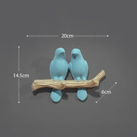 Wall Decorations Home Accessories Living Room Hanger Resin Bird Hanger Key Kitchen Coat Clothes Towel Hooks Hat Handbag Holder