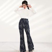 MARIGOLDSHADOWS - Original Takarra High Waist Denim Pants - Deep Blue