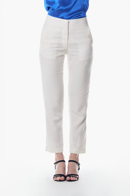 LE REUSSI - Original White Skinny Pants Women's Trousers