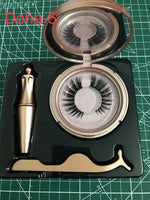 Magnetic Liquid Eyeliner & Magnet False Eyelashes & Tweezer Set Natural Long Fake Eye Lashes Kit Easy to Wear