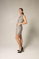 LE REUSSI - Original Italian Wool Dress Pleated With Pockets