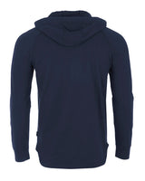 ZIMEGO Men's Pigment Dyed Hoodie - Athletic v Neck Long Sleeve Henley Pullover Shirt