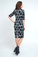 CONQUISTA FASHION - Original Fitted Polka Dot Midi Dress