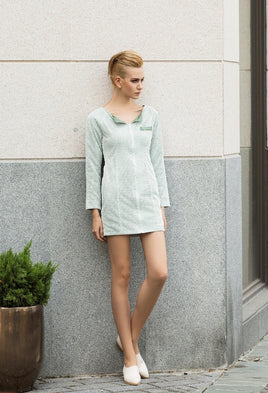 LAGEROSE - Original In the Mood to Chill Suit Dress in Pastel Green