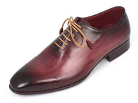 Paul Parkman Men's Burgundy Wholecut Plain Toe Oxfords (ID#DS65BUR)