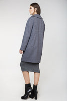 CONQUISTA FASHION - Original Gray Wool Straight Coat