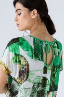 Original Print Flama Top With Tie Detail