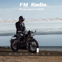 FREEDCONN - Original TCOM-SC Motorcycle Helmet Intercom Motorcycle Bluetooth Interphone Headset LCD Screen FM Radio