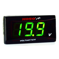 NORXI - Original Motorcycle KOSO Voltmeter Digital for NVX NMAX TMAX XMAX 300 LED Mini 6V 12V Electromobile Electricity Gauge Car Volt Meter