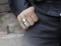 SNAKE BONES - Original "Phantom" Skull Ring in Sterling Silver