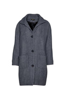 CONQUISTA FASHION - Original Wool Blend Grey Mélange Coat