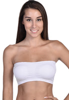 BODY BEAUTIFUL SHAPWEAR - Original 2-Pack Bandeaus - White and Grey Mix