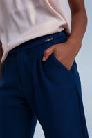 Q2 - Original Navy Shiny Pants