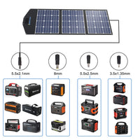 ACOPower 120W Portable Solar Panel Foldable Suitcase With Built in Integrated Output Box