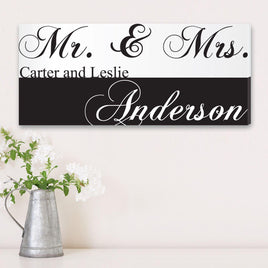 Mr. & Mrs. Canvas Print