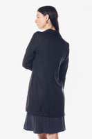 LE REUSSI - Original Women's Linen Long Jacket in Black