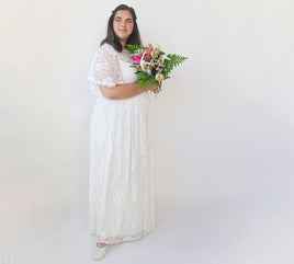 BLUSHFASHION - Original Curvy Bridal Lace Top, Bridal Wear #2059
