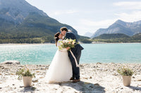 BLUSHFASHION - Original Bestseller Ivory Wedding Dress , Sheer Illusion Tulle Skirt on Lace #1315