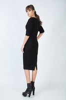 CONQUISTA FASHION - Original Elbow Sleeve Straight Fitted Dress