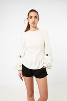 EON PARLS - Original Bell Sleeve Blouse