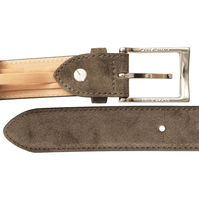 30 Mm Sartorial Suede Belt Bison