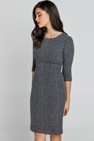 CONQUISTA FASHION - Original Dark Grey Jacquard Dress