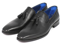 Paul Parkman Men's Tassel Loafer Black Leather Upper & Leather Sole (ID#5141-BLK)