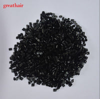 50Gram Keratina Hair Extension Non-Toxic, Highly Crystalline Polymer Keratin Grain Transparent White Black Brown  Free Shipping