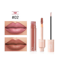 2020 New Pudaier Duo Lip Liner & Matte Liquid Lipstick - Color #02 Light Brown