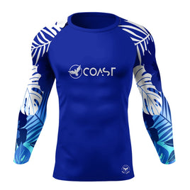 Men's Tropical Sleeve Royal Performance Rash Guard UPF 40