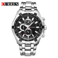 CURREN - Original 2024 New Curren Luxury Brand Watches Men Quartz Fashion Casual Male Sports Watch Full Steel Military Watches Relogio Masculino