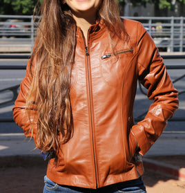 MJ ROOM - Original Leather Jacket for Women - Leather Genuine