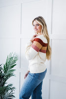 LIVING FREE BEAUTY - Original Cuddle Up Striped Sweater