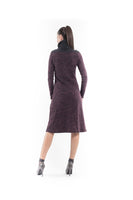 CONQUISTA FASHION - Original Wool Blend Polo Neck Dress