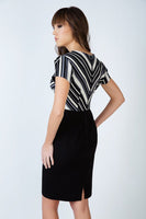 CONQUISTA FASHION - Original Stripe Detail Straight Dress