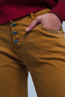 MUSTARD - Original Skinny Pants With Sequins and Buttons