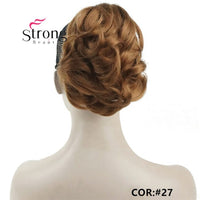 StrongBeauty Short Curly Clip in Claw Ponytail Hair Extension Synthetic Hairpiece 80g With a Jaw/Claw Clip