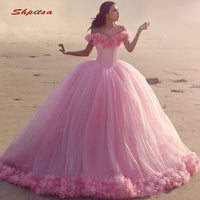 Original Quinceanera Dresses Ball Gown Off Shoulder Tulle Prom Debutante Sixteen Sweet 16 Dress Vestidos De 15 Anos