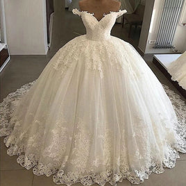 Original Vintage Vestidos De Novia casamento 2022 Bridal Gowns Ball Gown Lace Applique Wedding Dress Robe De Mariee trouwjurk