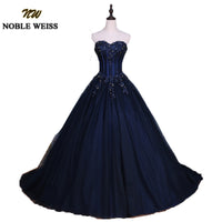 NOBLE WEISS - Original Navy Blue Quinceanera Dresses 2022 Ball Gown Sweetheart Strapless Vestidos de 15 anos Applique Lace Sweet 16 Dresses