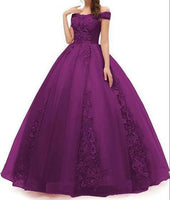 VESHJA DASMES - 2022 Original New Off the Shoulder Luxury Lace Party Vestidos 15 Anos Vintage Quinceanera Dresses 4 Colors Quinceanera Gown F