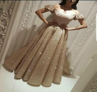 Original Sexy Gold Color Evening Dresses 2021 Saudi Arabia Dubai A Line Off Wear Formal Party Prom Custom Gowns Plus Size Robe De Soiree